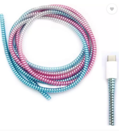 IMPORTED METAL Cable Protector MULTI Color 2 Meter 20 PCS PACKET PRICE 20*20=400/-