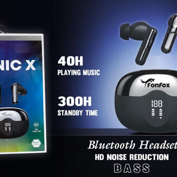 FONFOX TWS-02 SONIC X WIRELESS EARBUDS 40 HOURS PLAYTIME