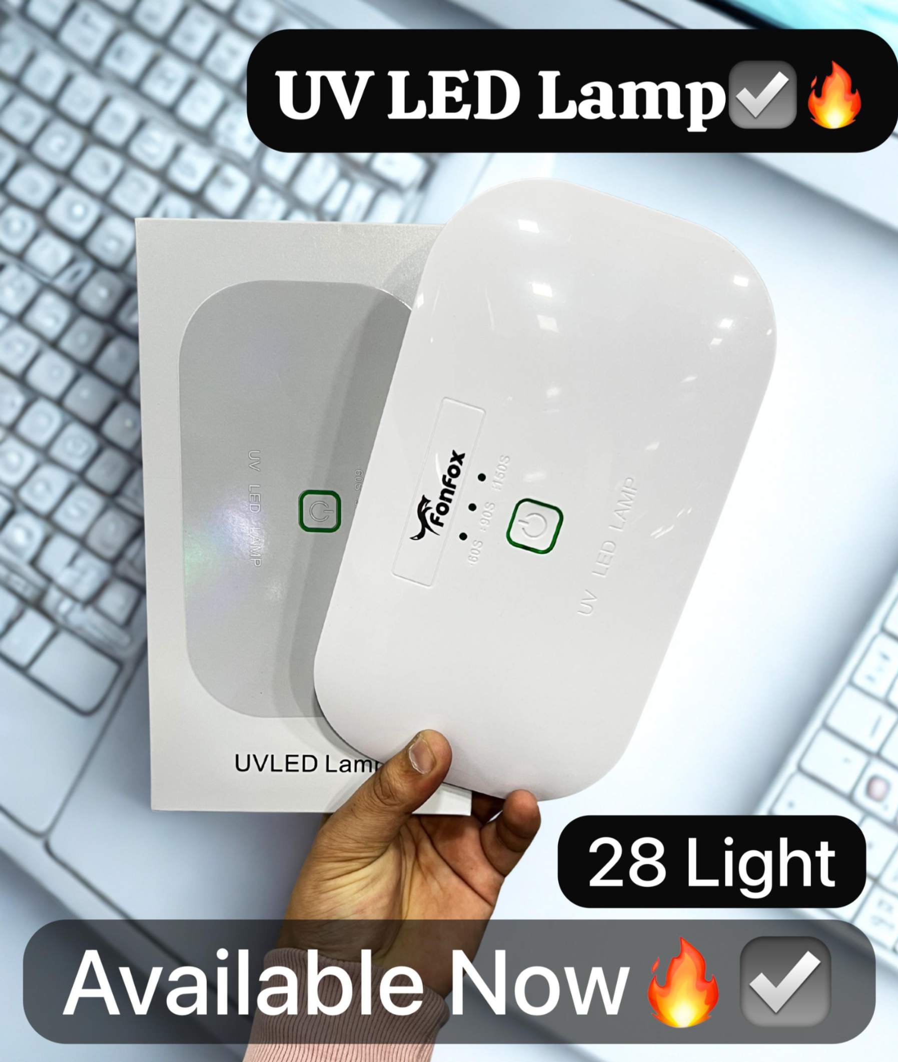 Ogjx1T5wVfmnxyjsjdq.jpg FONFOX UV LED LAMP 28 LIGHT - Image 1