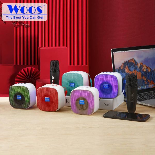 WOOS WS-059M RGB LIGHT WIRELESS SPEAKER WITH MIC