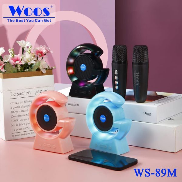 WOOS WS-89M RGB LIGHT WIRELESS SPEAKER WITH MIC
