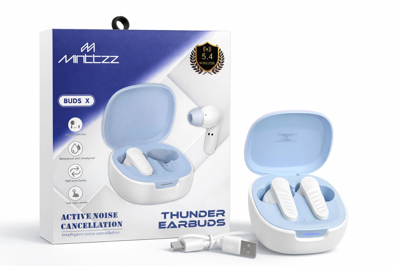 OlQDj-ytZ5k0dwTKLJI.jpg MINTTZZ THUNDER BUDS X WIRELESS EARBUDS - Image 1