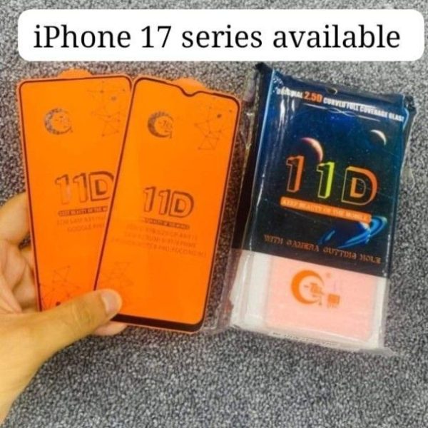 IMPORTED GTEL 11D GLASS 25 PCS PACKET PRICE 8*25=200/-