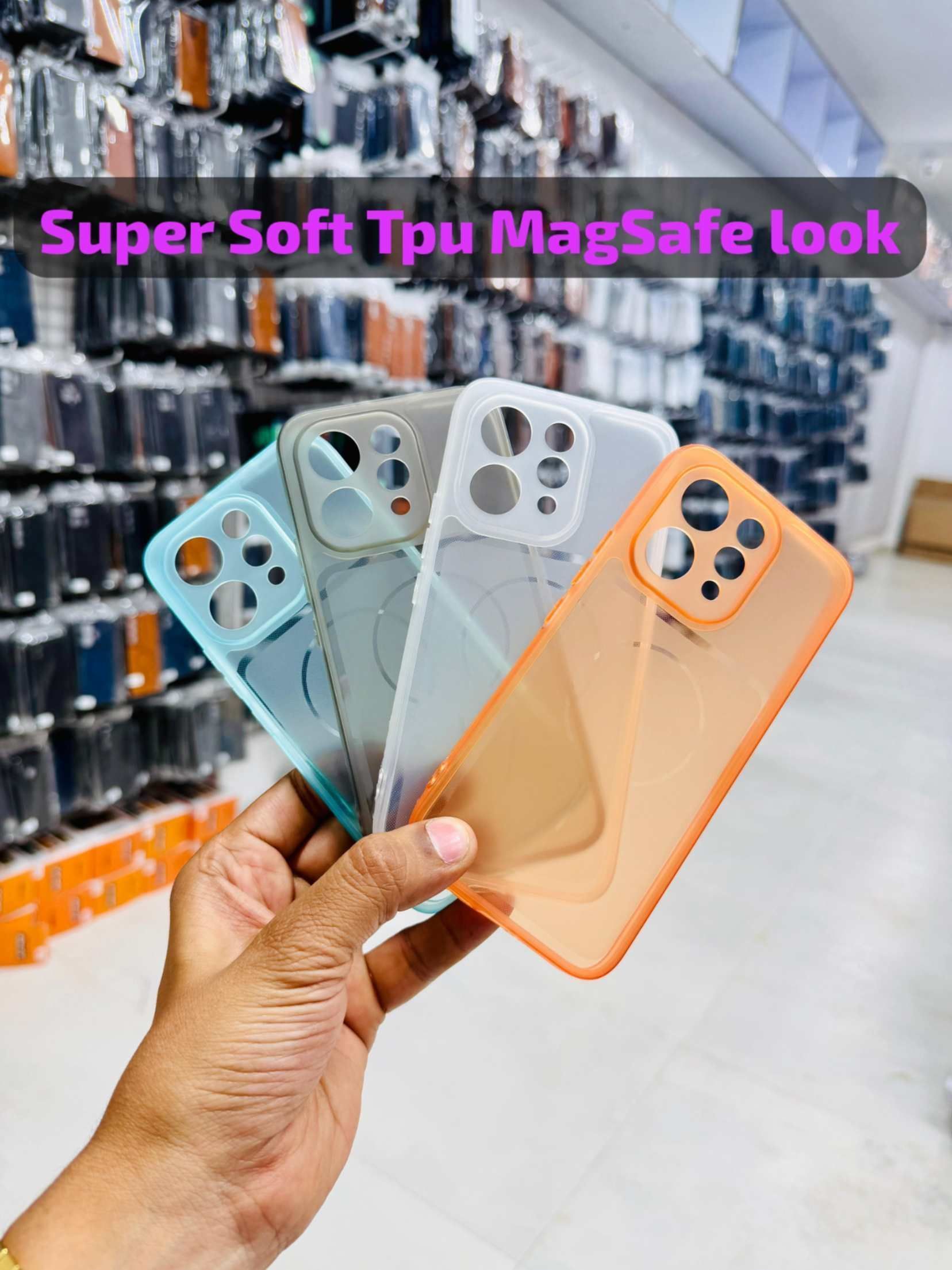 OyhU8Sobq_gs0klDprm.jpg SOFT TPU MAGSAFE FROZEN CASE - Image 1