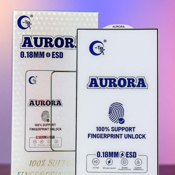GTEL AURORA 0.18MM ESD GLASS 100% SUPPORT FINGERPRINT UNLOCK